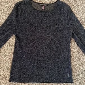 Victoria Secret black long sleeve shimmer shirt